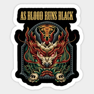 AS BLOOD RUNS BLACK BAND Sticker